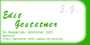 edit gestetner business card
